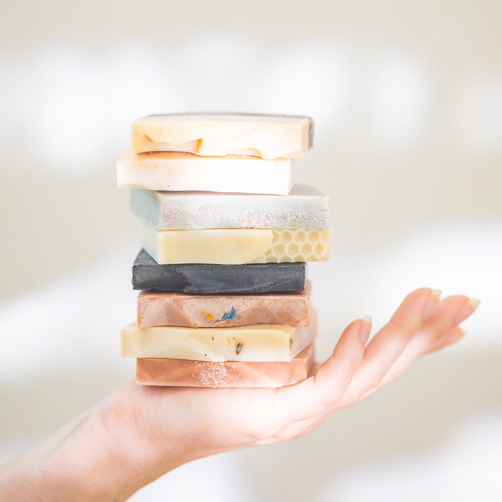Farmhouse Artisan Goat Milk & Tallow Soap Sampler soap with nature-inspired artwork