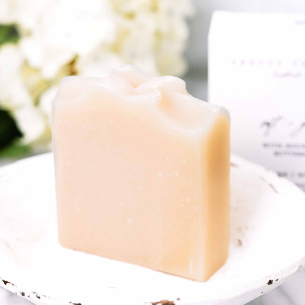 Soft + Gentle Buttermilk Soap Made for Sensitive Skin Fragrance Free bar soap with nature-inspired artwork