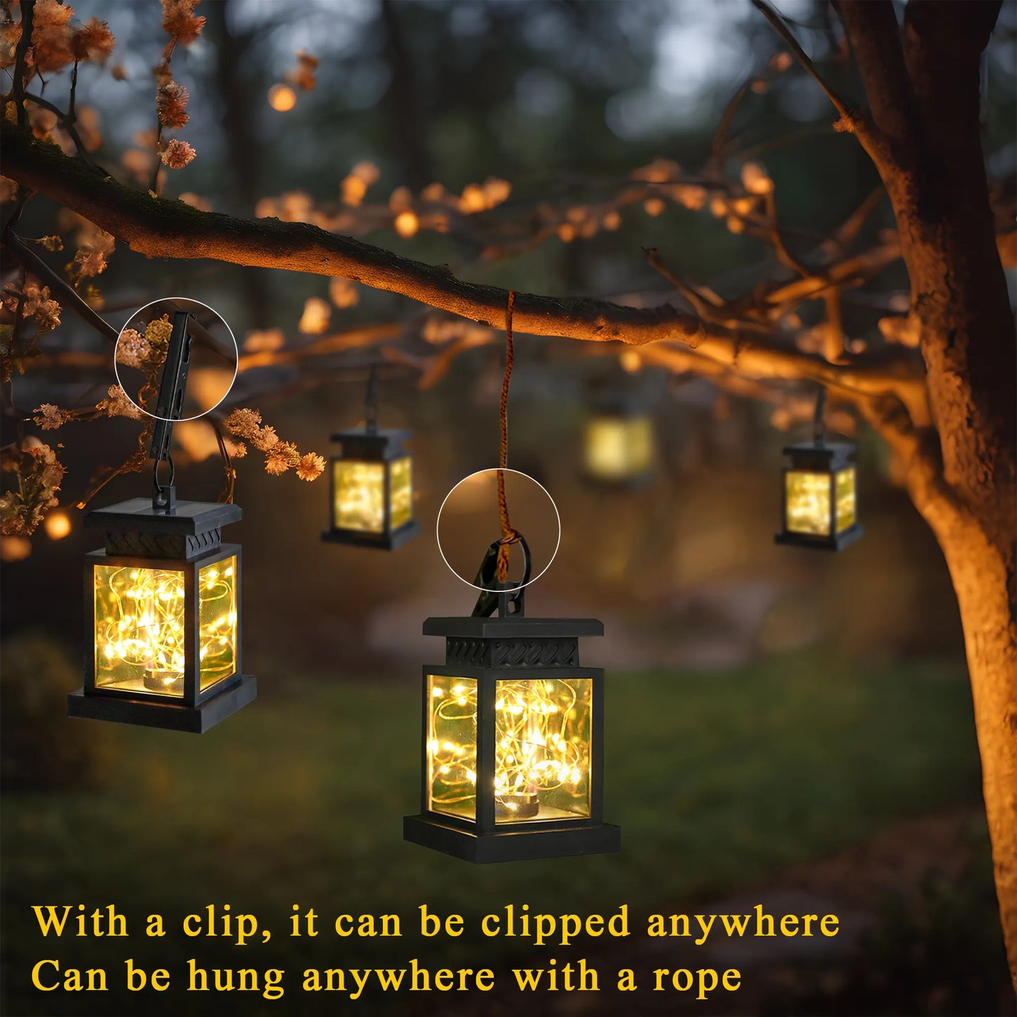 Set of 2 Solar Lantern Lights