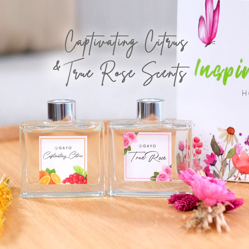 Spring Blossom Reed Diffuser Set reed diffusers with nature-inspired artwork - product view 2