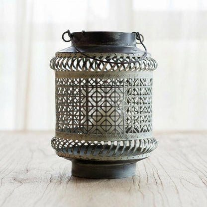Rustic Metal Lantern Candle Holder, Four Styles