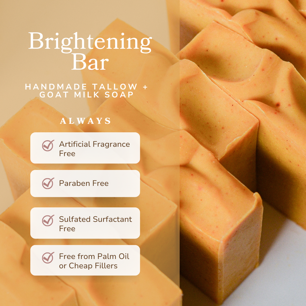Brightening Vitamin C and Bakuchiol Soap Bar bar soap with nature-inspired artwork - product view 3