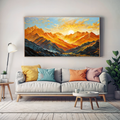 Canvas Print: "sunset Surge" wall art with nature-inspired artwork