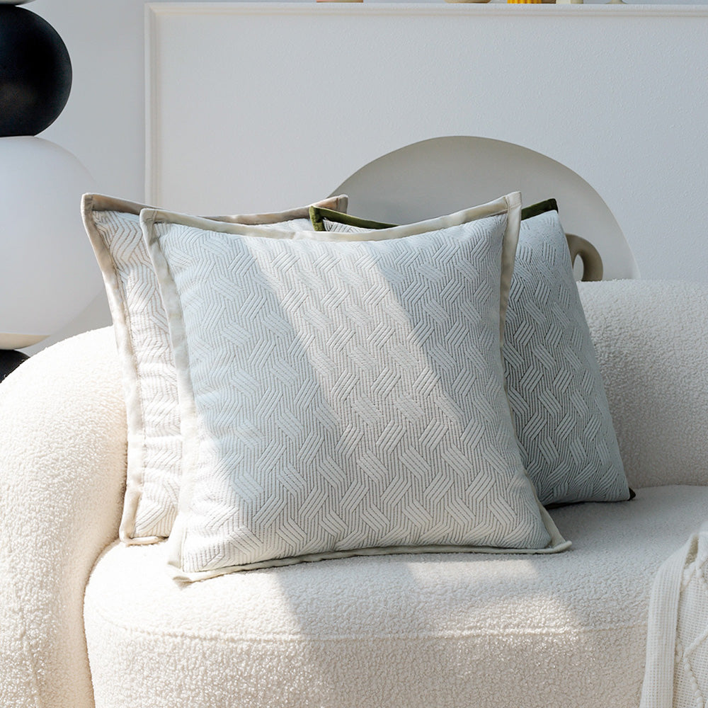 18"x18" Square Throw Pillow Set pillow cover with nature-inspired artwork - product view 8