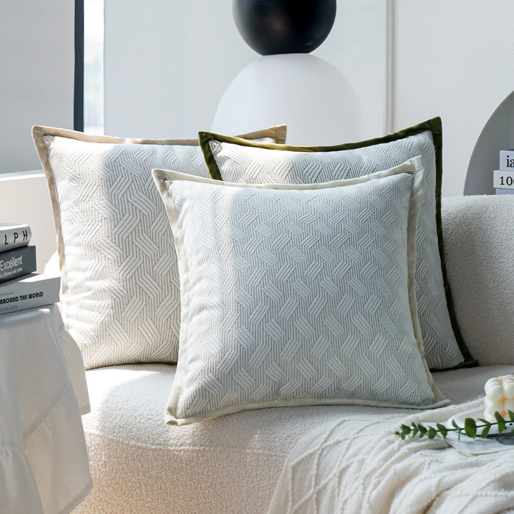 Tranquil Touches: Pack of 1 Throw Pillow with 450g Insert Size Of pillow cover with nature-inspired artwork - product view 3