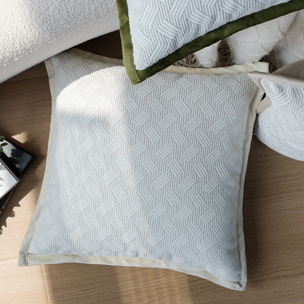 Tranquil Touches: Pack of 1 Throw Pillow with 450g Insert Size Of pillow cover with nature-inspired artwork - product view 5