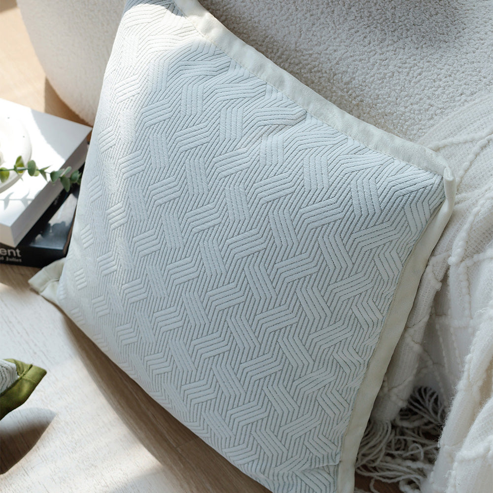 18"x18" Square Throw Pillow Set pillow cover with nature-inspired artwork - product view 10
