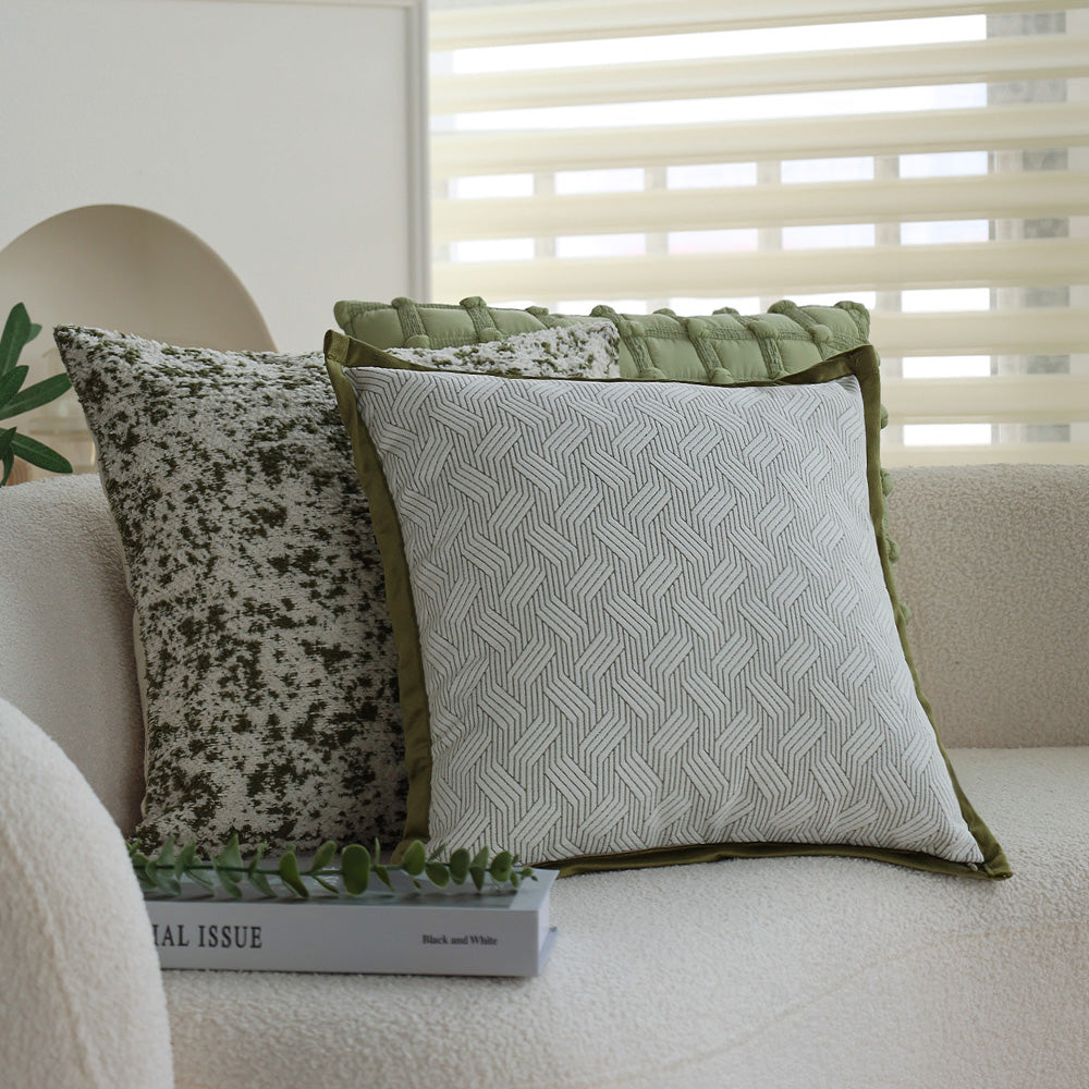 Tranquil Touches: Pack of 1 Throw Pillow with 450g Insert Size Of pillow cover with nature-inspired artwork - product view 9