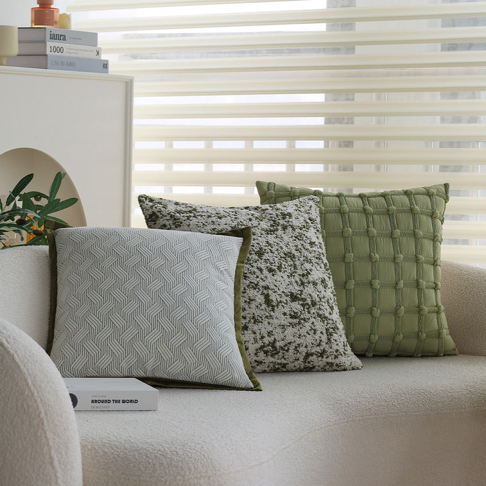 18"x18" Square Throw Pillow Set pillow cover with nature-inspired artwork - product view 14