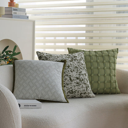 18"x18" Square Throw Pillow Set pillow cover with nature-inspired artwork - product view 14