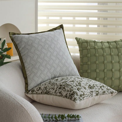 18"x18" Square Throw Pillow Set pillow cover with nature-inspired artwork - product view 15