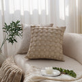 Pack of 2 18"x18" Luxurious Textured Decorative Throw Pillow Set pillow cover with nature-inspired artwork - product view 35