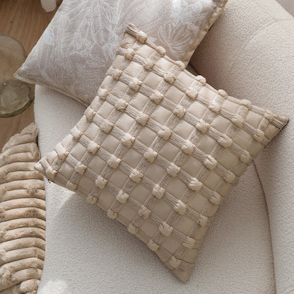 Pack of 2 18"x18" Luxurious Textured Decorative Throw Pillow Set pillow cover with nature-inspired artwork - product view 3