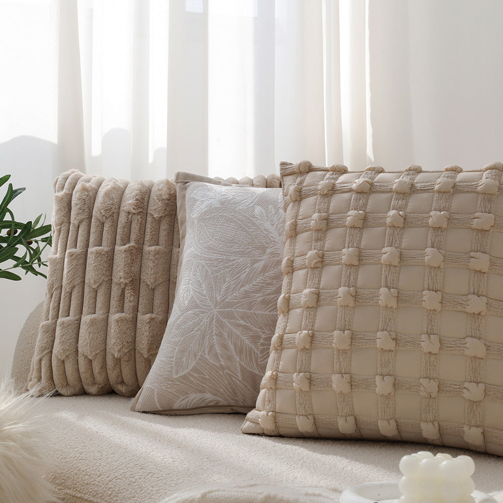 Set of 2 with Inserts Textured Serenity Collection pillow cover with nature-inspired artwork - product view 5