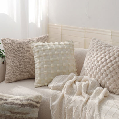 Pack of 2 18"x18" Luxurious Textured Decorative Throw Pillow Set pillow cover with nature-inspired artwork - product view 12