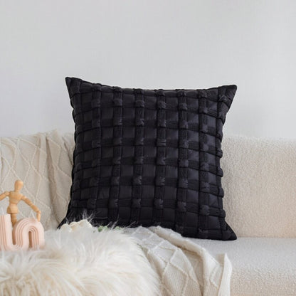 Pack of 2 18"x18" Luxurious Textured Decorative Throw Pillow Set pillow cover with nature-inspired artwork - product view 13