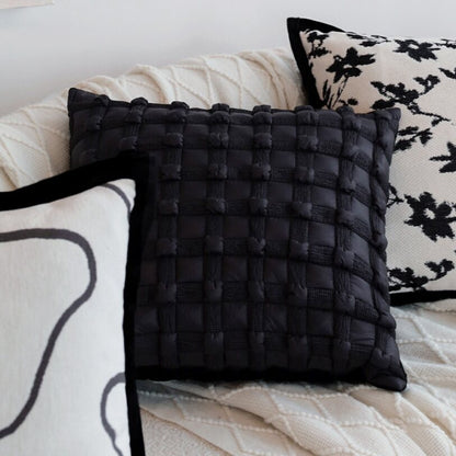 Pack of 2 18"x18" Luxurious Textured Decorative Throw Pillow Set pillow cover with nature-inspired artwork - product view 17