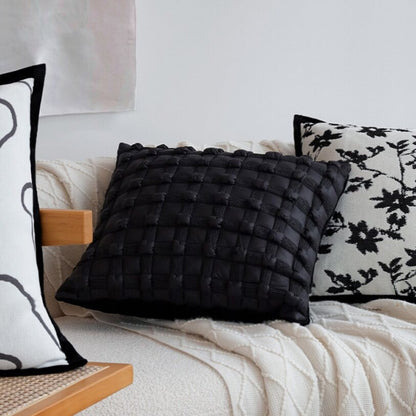 Pack of 2 18"x18" Luxurious Textured Decorative Throw Pillow Set pillow cover with nature-inspired artwork - product view 18