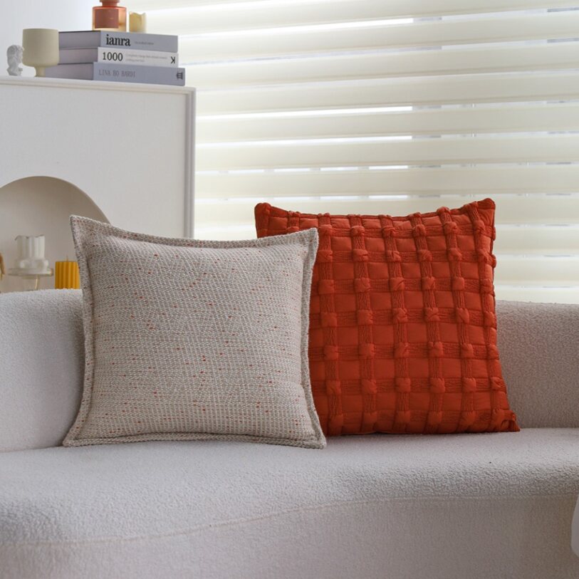 Set of 2 with Inserts Textured Serenity Collection pillow cover with nature-inspired artwork - product view 16