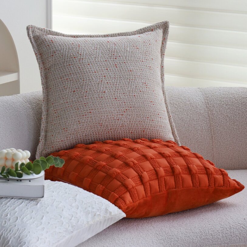 Set of 2 with Inserts Textured Serenity Collection pillow cover with nature-inspired artwork - product view 14