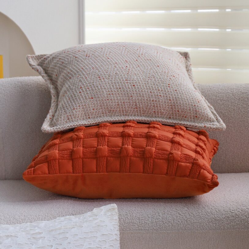 Set of 2 with Inserts Textured Serenity Collection pillow cover with nature-inspired artwork - product view 12