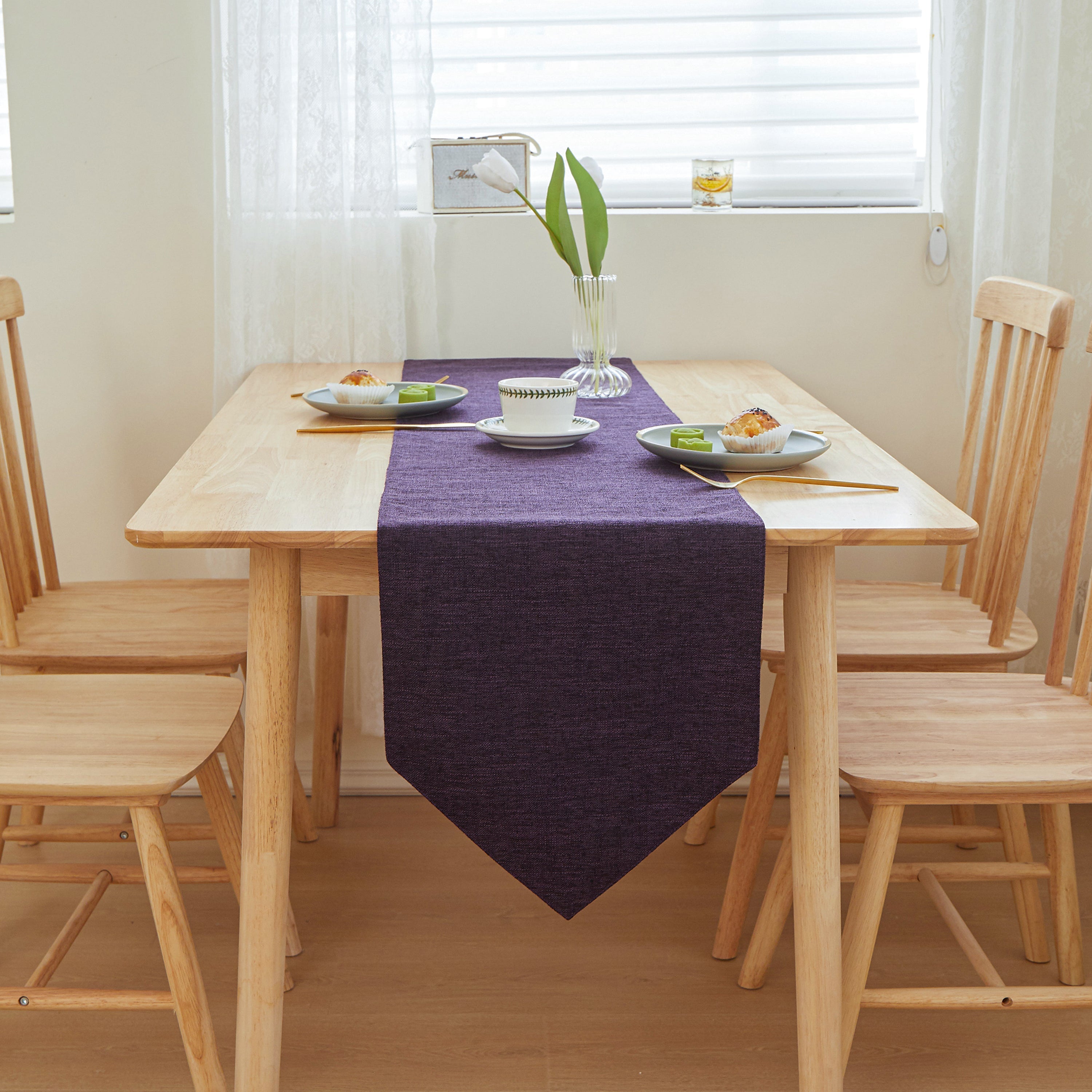 Trt Table Cloth Triangle Edges 12" W X 71" L trt with nature-inspired artwork - product view 15