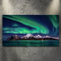 Lake and Northern Lights Canvas wall art with nature-inspired artwork