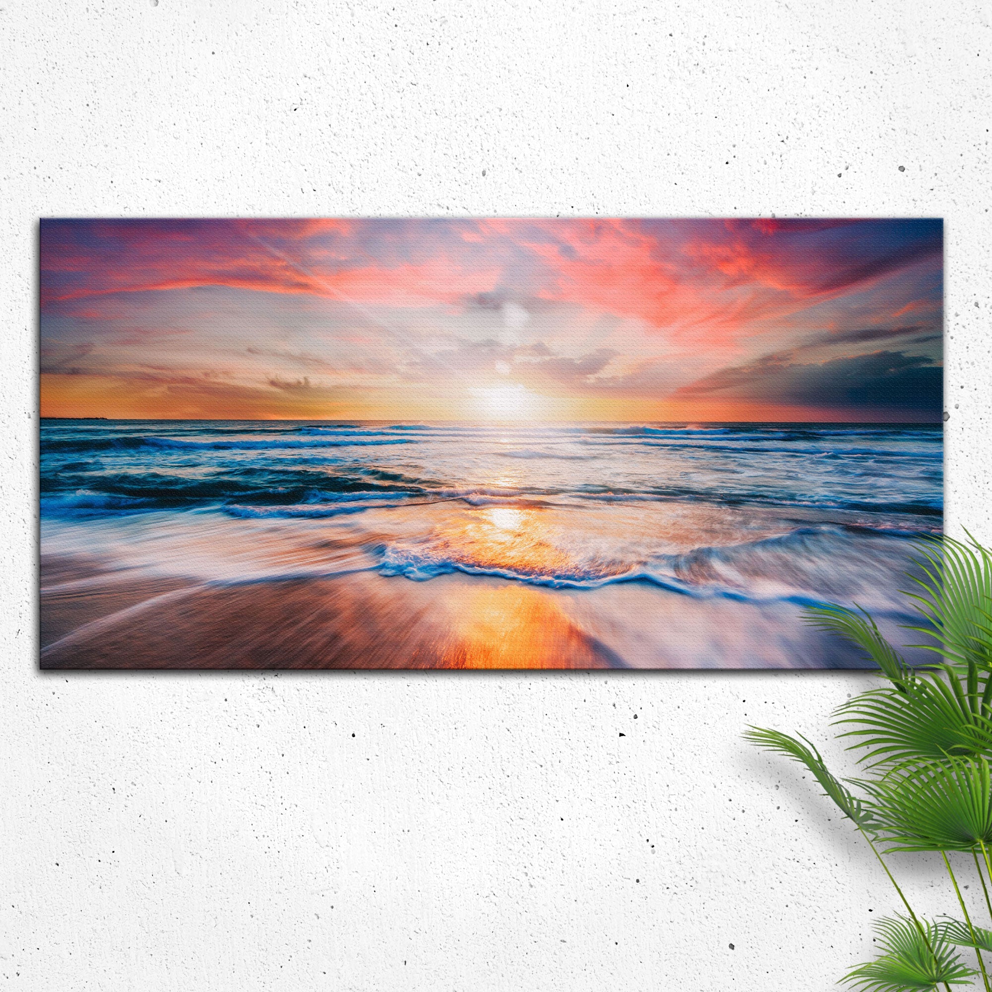 Sunrise Over the Horizon Canvas wall art with nature-inspired artwork