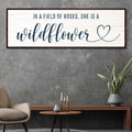 She Is a Wildflower Sign Ii canvas with nature-inspired artwork - product view 2