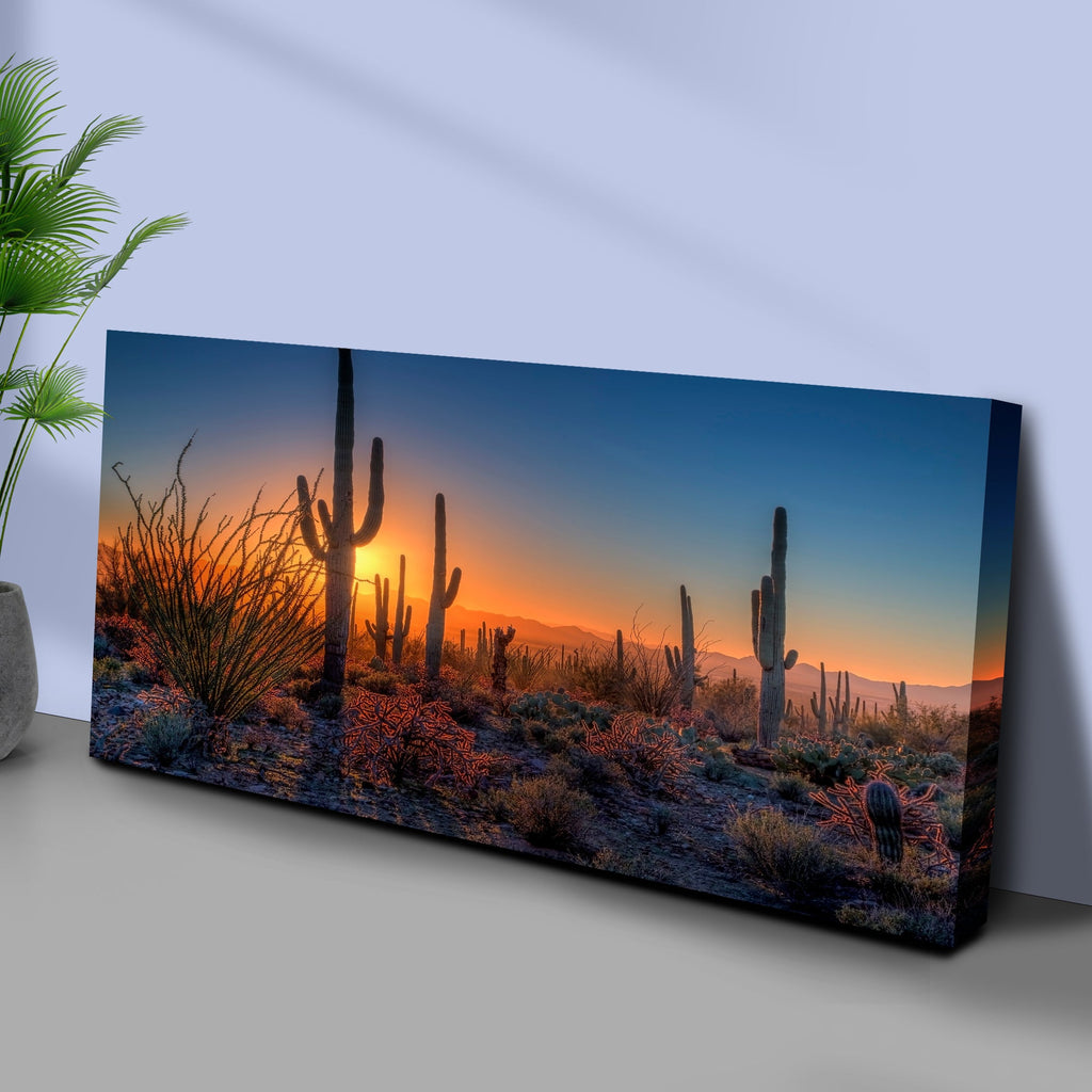 Desert Dusk Canvas wall art with nature-inspired artwork - product view 3