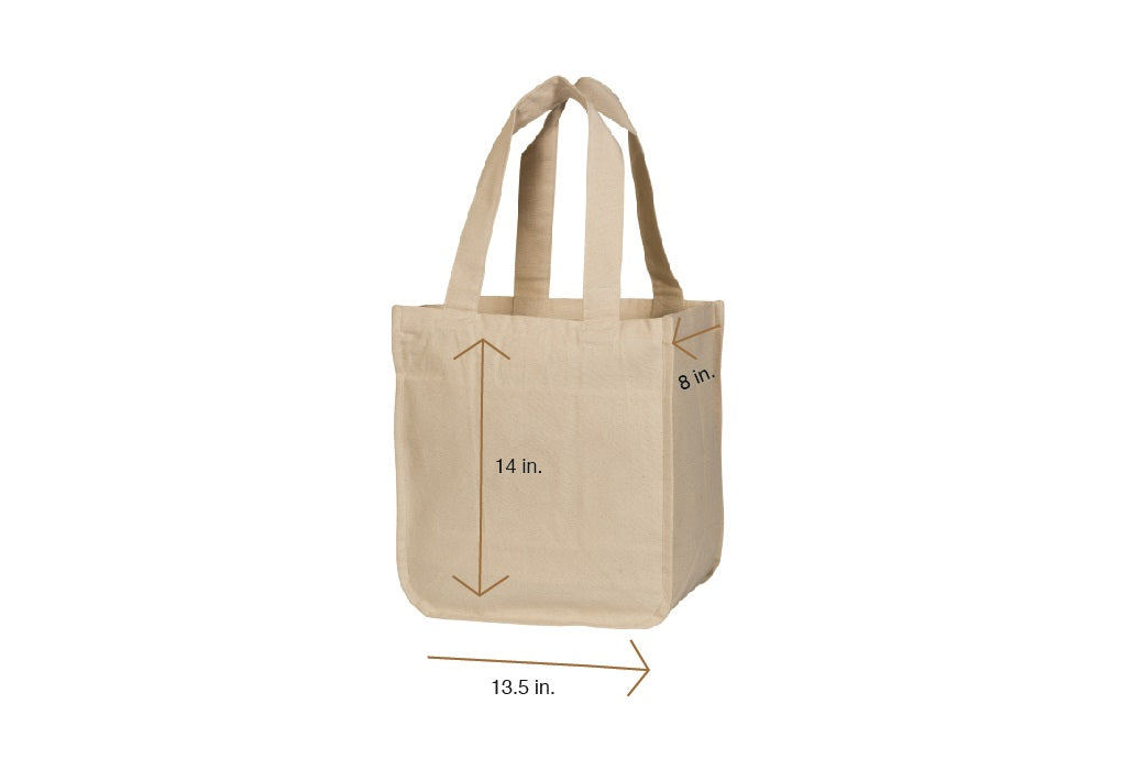 Canvas Grocery Tote Bags wall art with nature-inspired artwork - product view 7