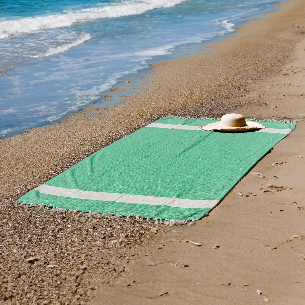 100% Cotton Turkish Towels home decor with nature-inspired artwork - product view 5