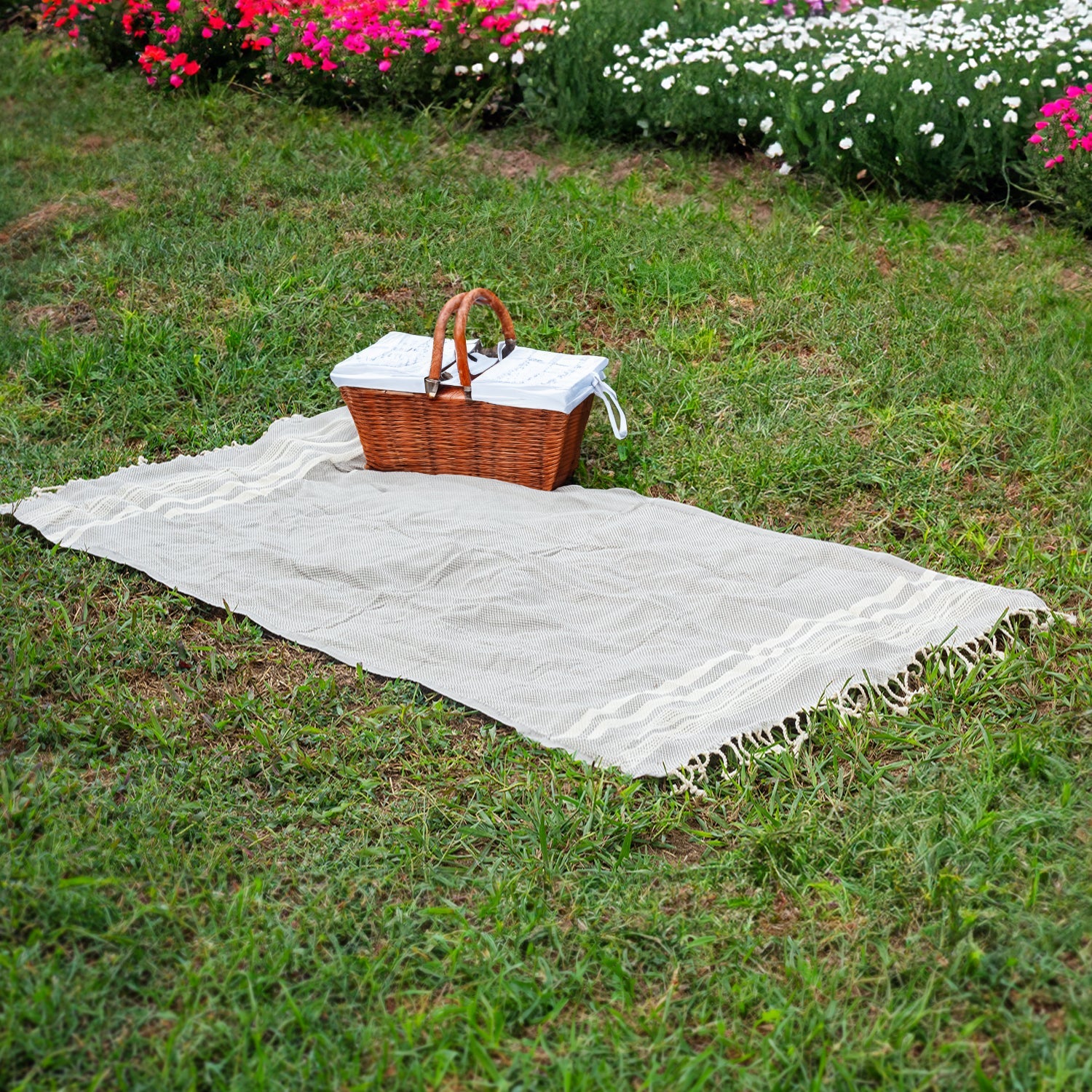 100% Cotton Turkish Towels home decor with nature-inspired artwork - product view 6