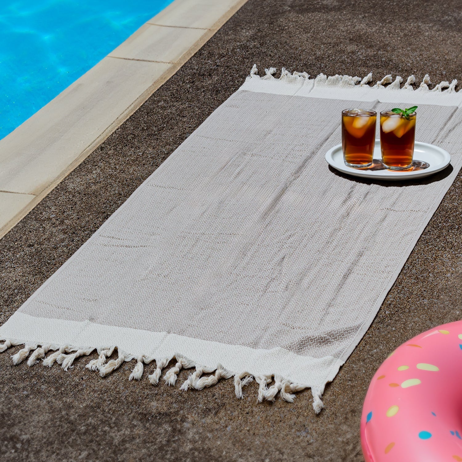 100% Cotton Turkish Towels home decor with nature-inspired artwork - product view 7