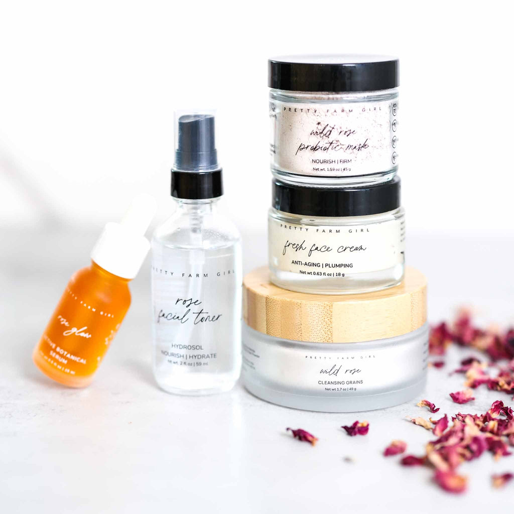 Starter Radiant Clean Beauty Face Kit uncategorized / needs cleanup with nature-inspired artwork - product view 2