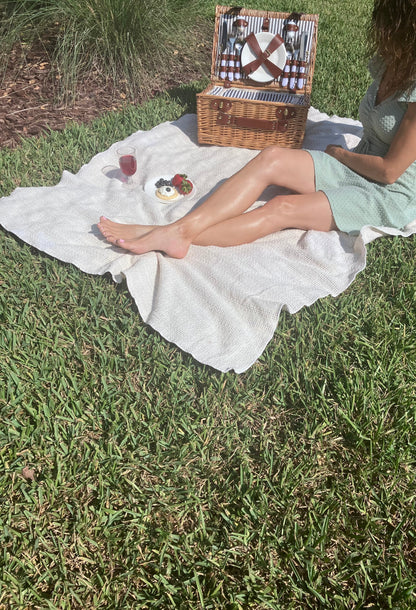 100% Cotton Utility Blanket 60" X 48" home decor with nature-inspired artwork - product view 4