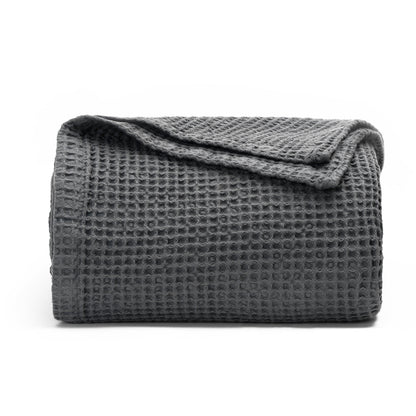 Waffle Weave Blanket home decor with nature-inspired artwork - product view 15