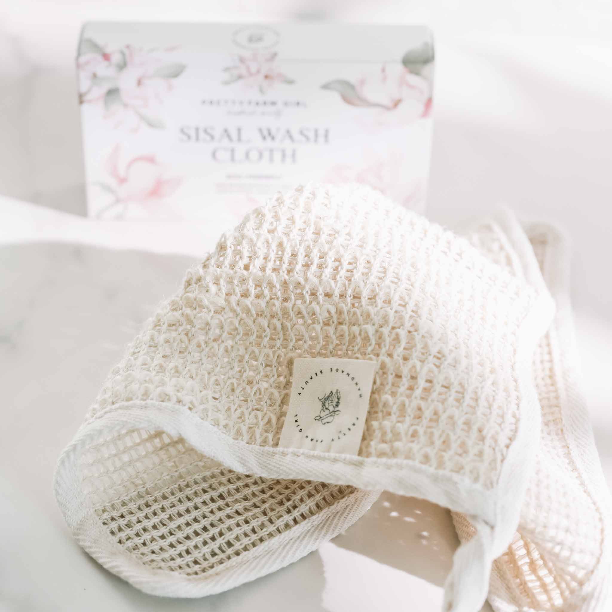 Sisal Exfoliating Wash Cloth uncategorized / needs cleanup with nature-inspired artwork