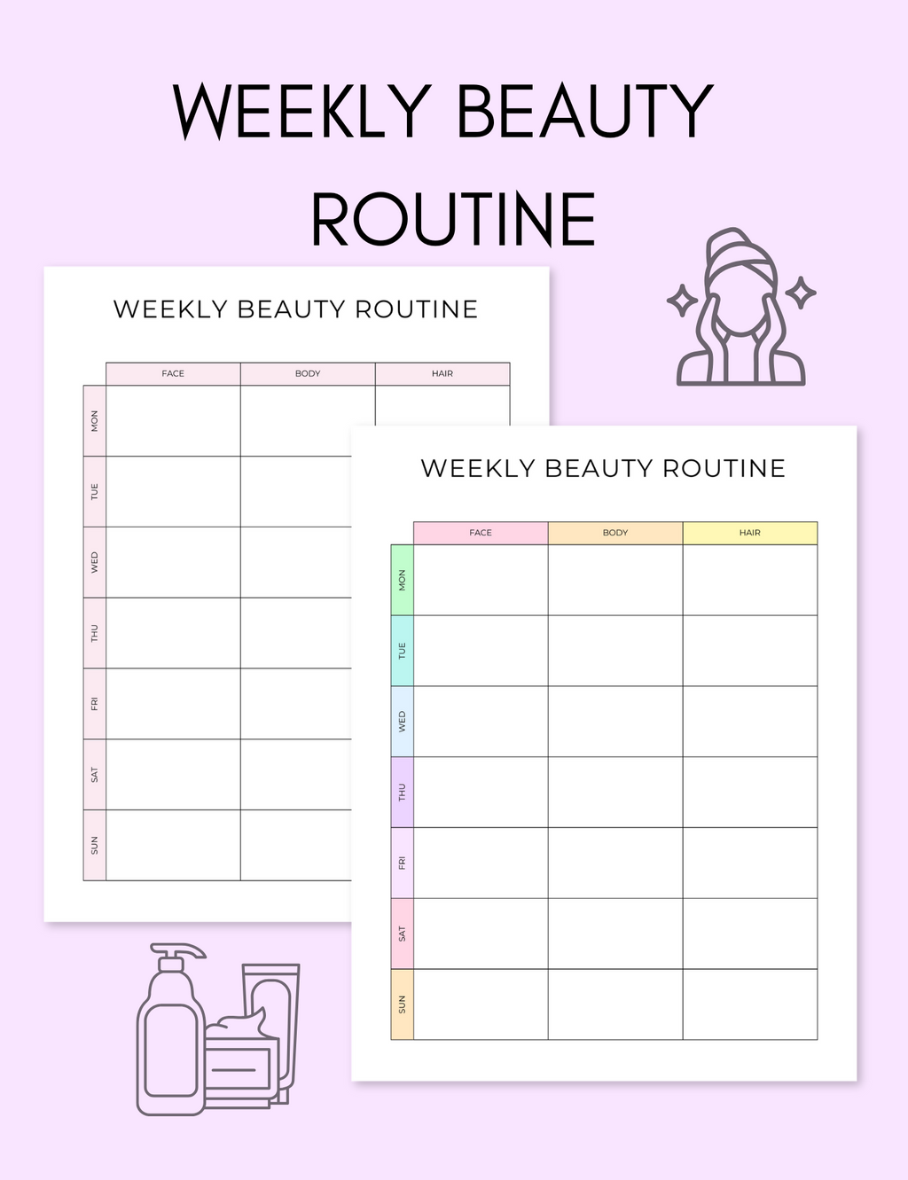 Weekly Beauty Routine uncategorized / needs cleanup with nature-inspired artwork