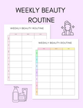 Weekly Beauty Routine uncategorized / needs cleanup with nature-inspired artwork