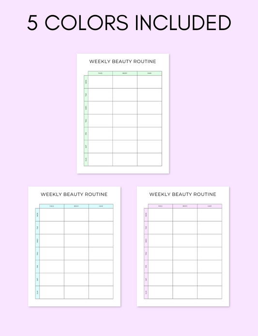 Weekly Beauty Routine