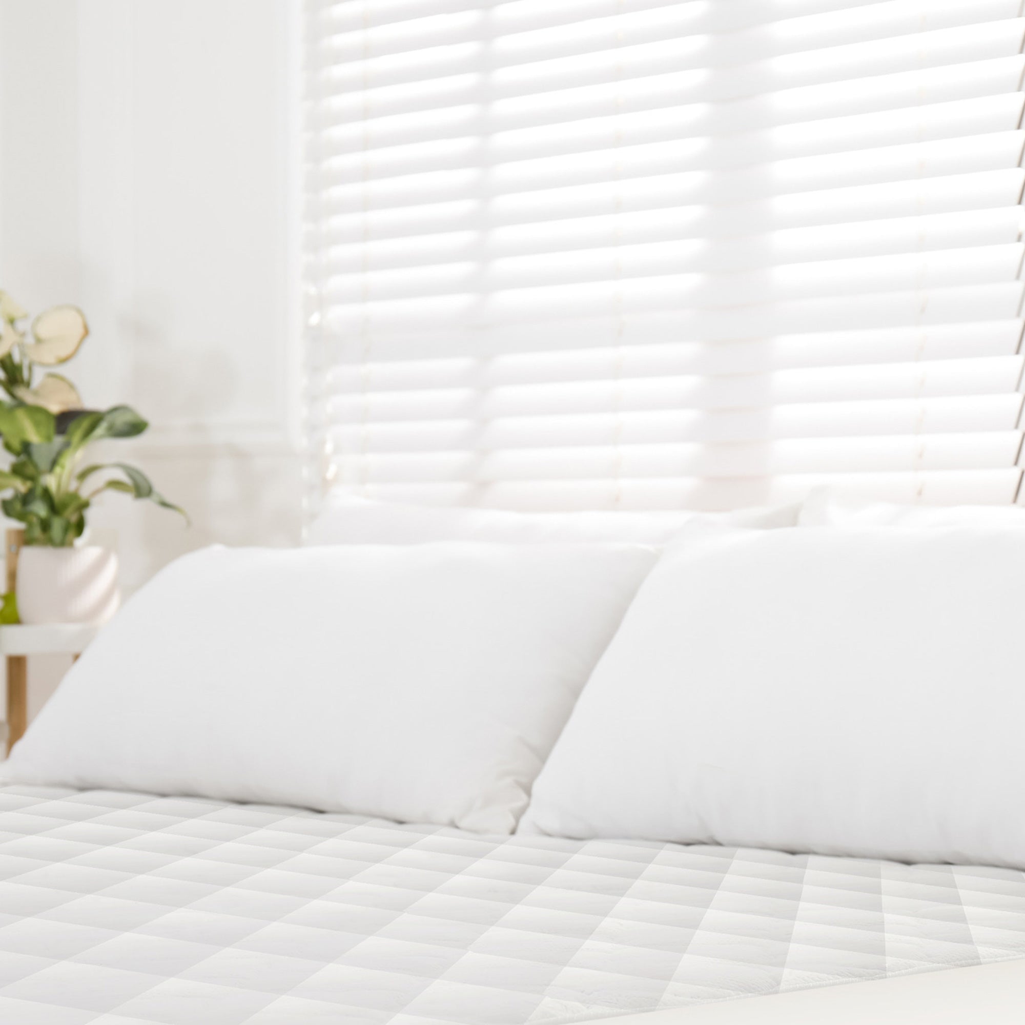 Luxury Organic Cotton Quilted Mattress Pad Protector mattress pad with nature-inspired artwork - product view 3