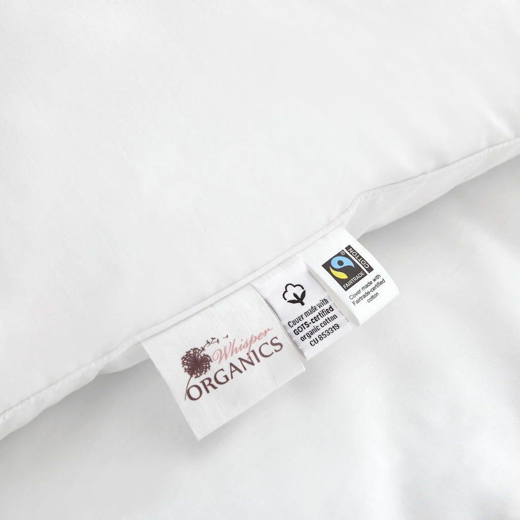 Down Alternative Hollow Fiber Filled Pillow pillow cover with nature-inspired artwork - product view 3