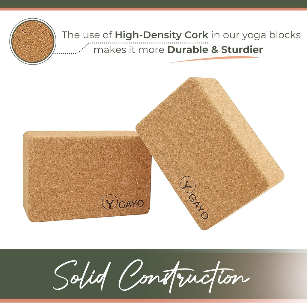 Ultimate Cork Yoga Essentials Kit yoga cork kit with nature-inspired artwork - product view 2