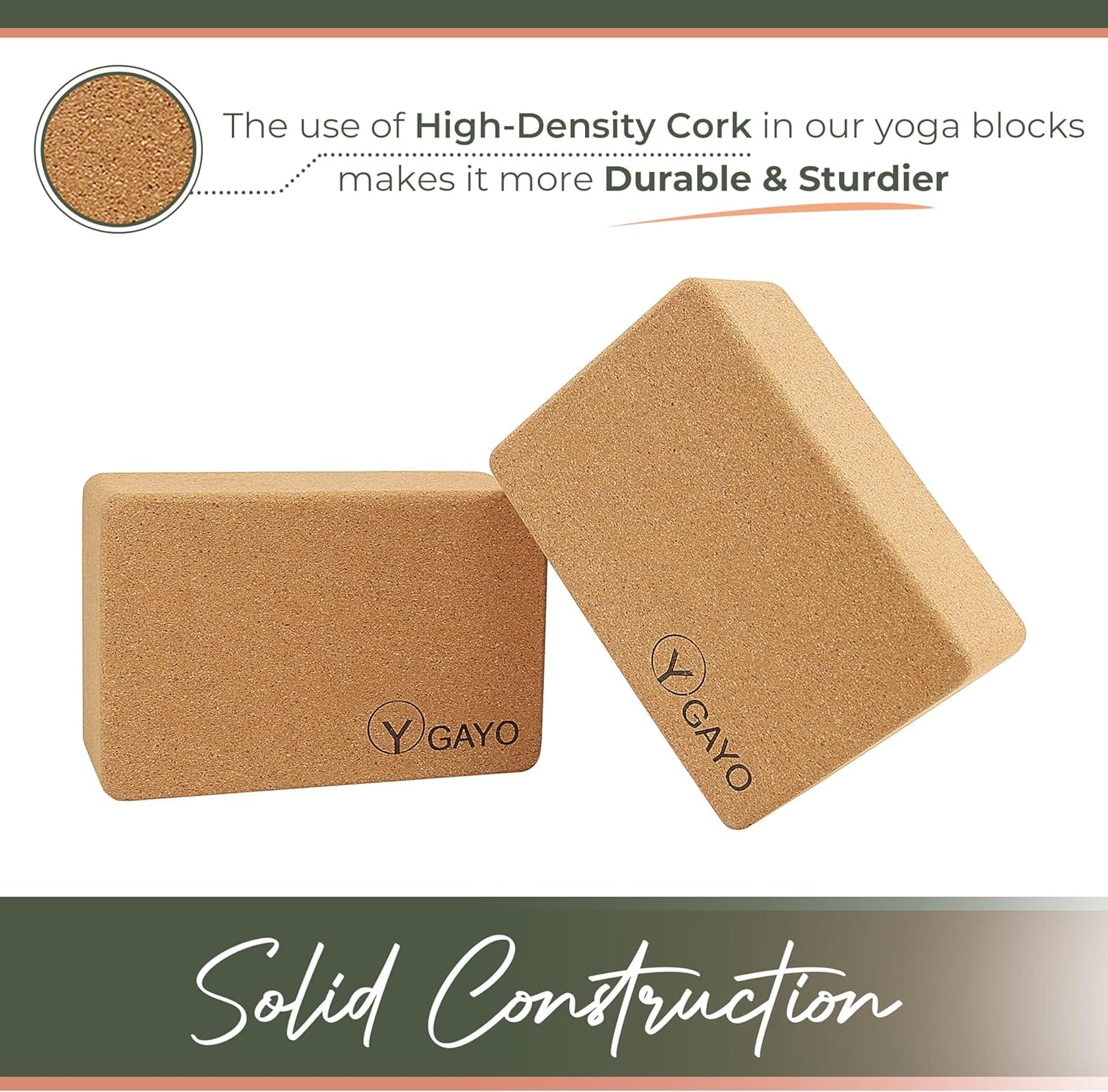 Ultimate Cork Yoga Essentials Kit yoga cork kit with nature-inspired artwork - product view 2