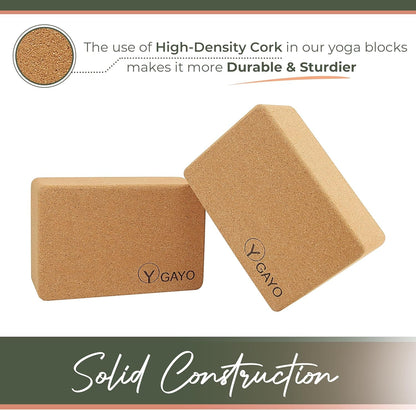 Ultimate Cork Yoga Essentials Kit yoga cork kit with nature-inspired artwork - product view 2