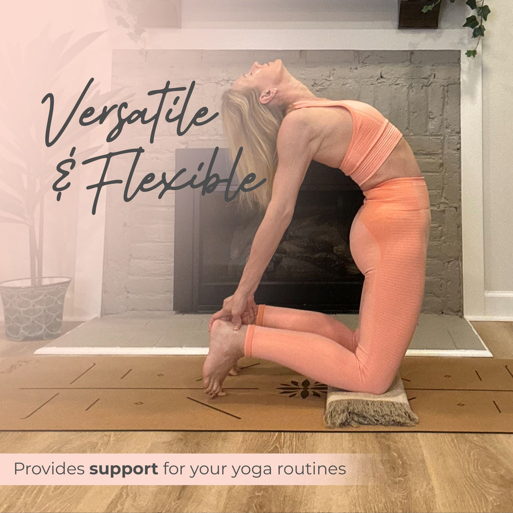 Hemp & Organic Cotton Yoga Blanket home decor with nature-inspired artwork - product view 5