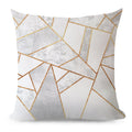 Throw with 450g Insert, Geometric, 18x18, Decorative Cushion – Fancy pillow cover with nature-inspired artwork - product view 2