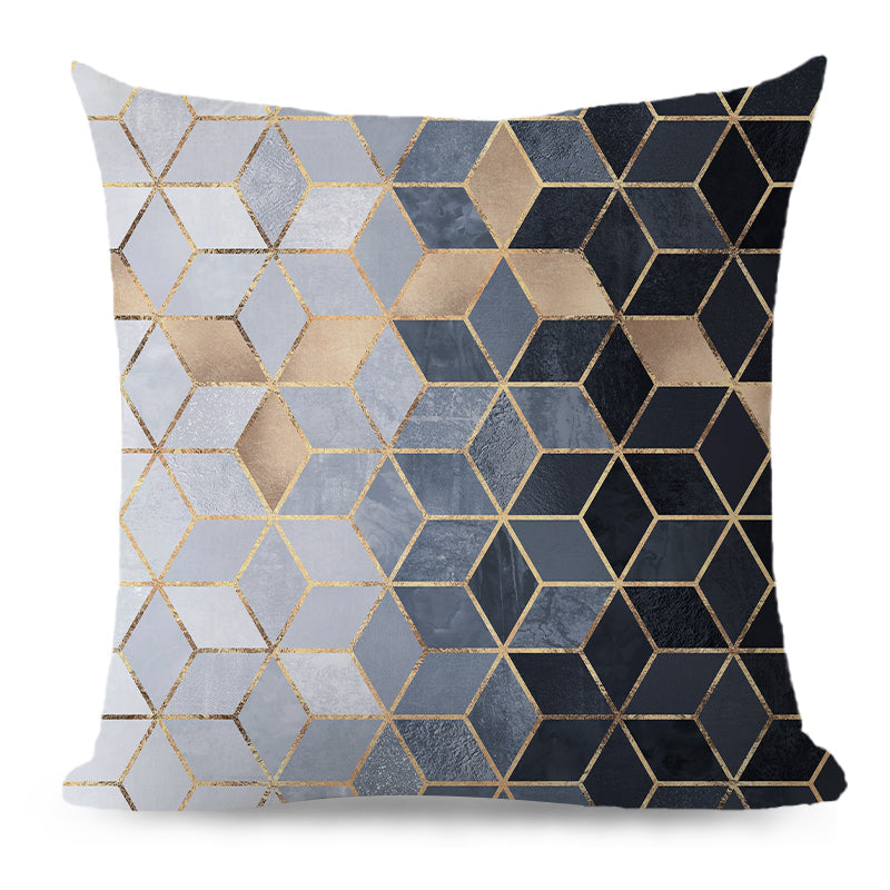 Throw with 450g Insert, Geometric, 18x18, Decorative Cushion – Fancy pillow cover with nature-inspired artwork - product view 14