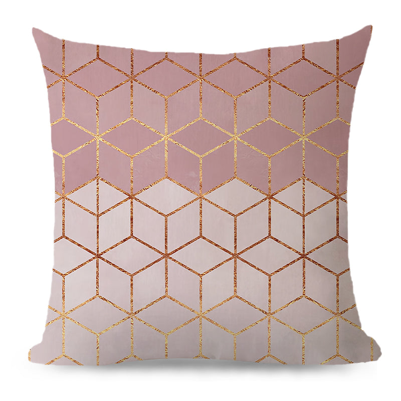 Throw with 450g Insert, Geometric, 18x18, Decorative Cushion – Fancy pillow cover with nature-inspired artwork - product view 5